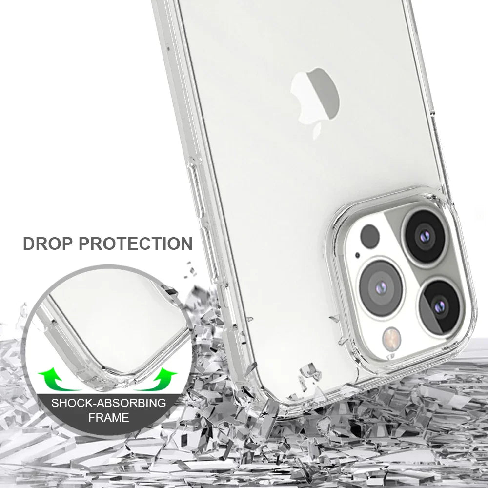 Armor-X Ahn Shockproof Protective Case For iPhone 13 Pro - Clear - Tashqila Armor-X Ahn Shockproof Protective Case For iPhone 13 Pro - Clear - Tashqila